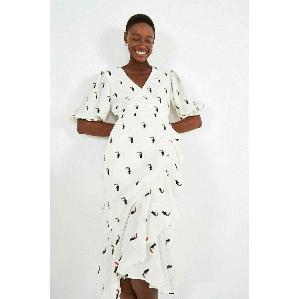 NWT Farm Rio Embroidered Toscano Dress Small